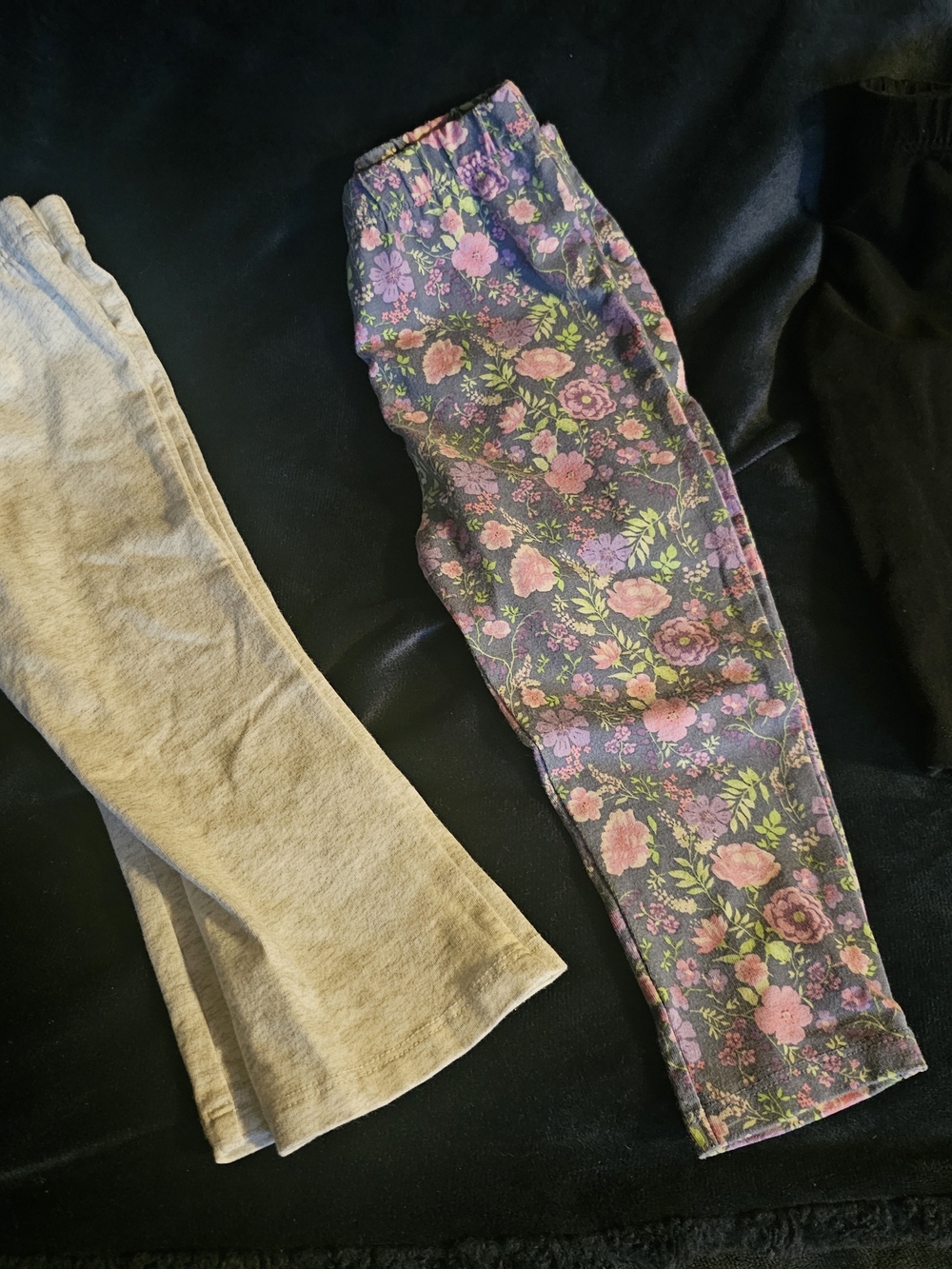 Carter's Purple Floral And Llama Leggings. Pink & Green Accents And Beige.